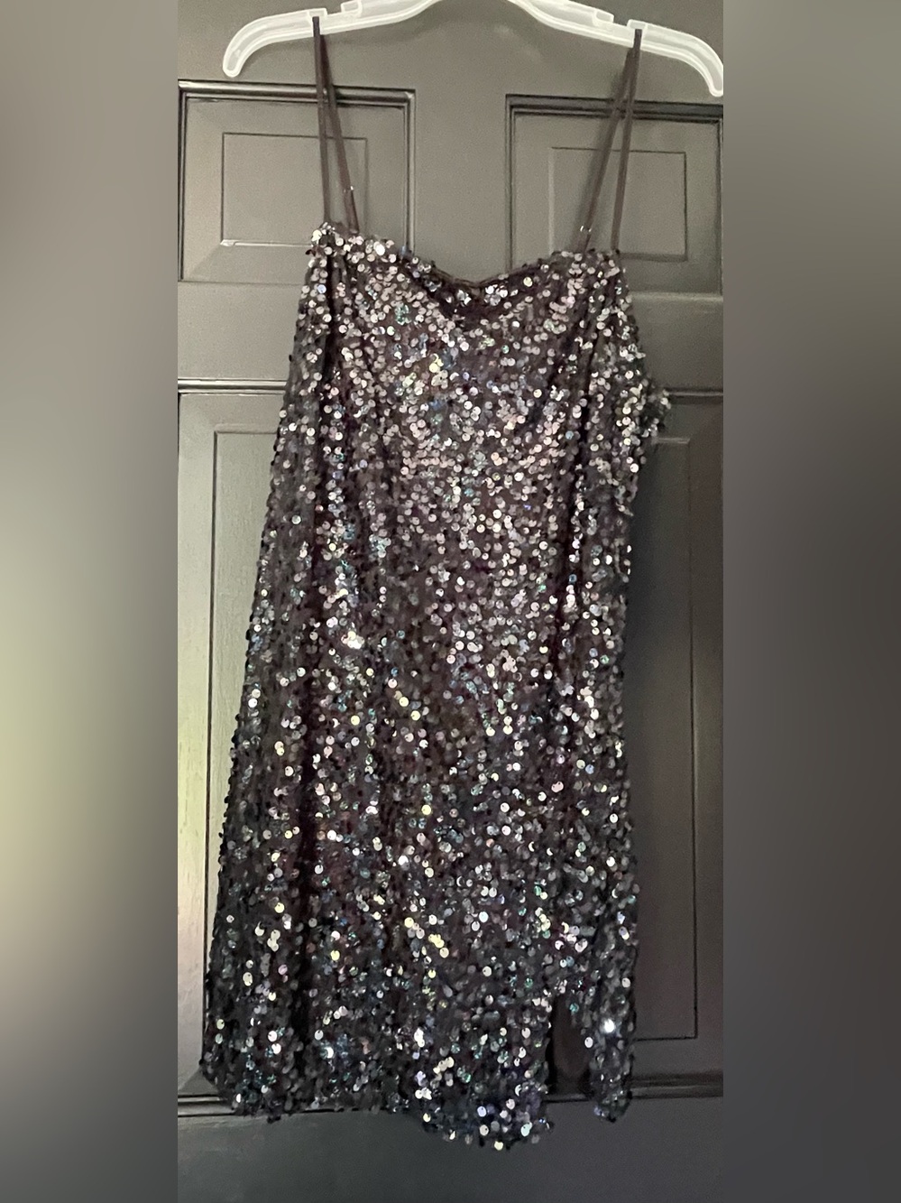Wild Fable Black Sequin Slip Dress